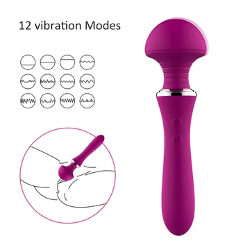 Stiprus Šokas Klitorio Stimuliatorius Grybų AV Stick Vibracijos Stick Massager Pečių ir Kaklo Sveikatos Masažas Sumažinti Nuovargio