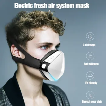 Suaugusiųjų FaceMask Protingas Elektros Dulkėms Veido Kaukė Anti-Rūko Oro Valymo Respiratorius Automatinė Šviežių Sporto Daugkartinio Naudojimo