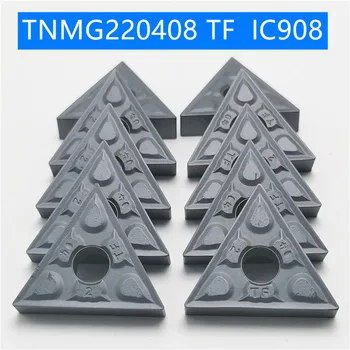 Sunku Lydinio TNMG220408 TF IC907/ IC908 Išorės Tekinimo Įrankiai, TNMG220404 Karbido įdėklai Staklės, pjovimo Pjovimo Įrankis CNC Tools