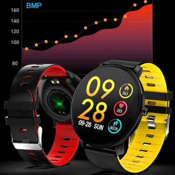 Super Slim Smart Watch Moterys Vyrai IP68 Vandeniui Širdies ritmo Monitorius Fitneso Apyrankę Smartwatch Už 