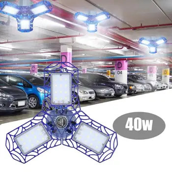Super Šviesus 40W/60W E27 Veidrodėliai LED Garažas Šviesos 6000LM AC85-265V UFO LED Aukštos Bay Lengvosios Pramonės Apšvietimas Sandėliai