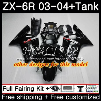 +Tank KAWASAKI NINJA ZX600 ZX636 ZX-6R 2003 2004 56HC.2 ZX 636 6 R 600CC ZX-636 Blizgus sidabro ZX6R 03 04 ZX 6R 03 04 Lauktuvės