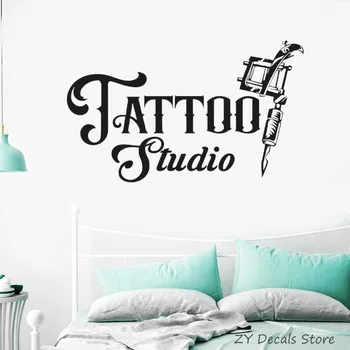 Tatuiruočių Studija Pasirašyti Sienos Lipdukas Verslo Logotipas, Plakatas Vinilo Meno, Lipdukas Tatuiruotė Mašinos Langą Lipdukai Vandeniui Tapetai S709