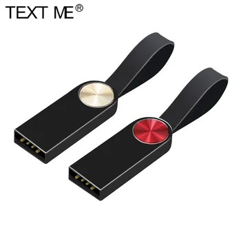 TEKSTAS MAN, USB 2.0 Flash Drive flash disko Pendrive 16GB 8GB 4GBmemory stick 32GB 64GB Flash USB Mini metalo Atminties kortelę