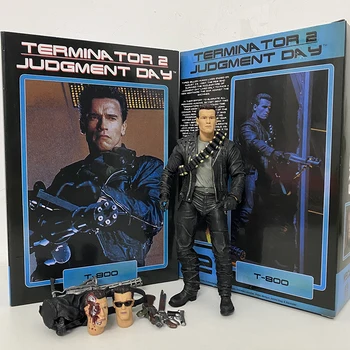 Terminatorius Pav T-800 Teismo Dieną T-1000 Veiksmų Skaičius, NECA Kolekcines Modelis Žaislas Kalėdų Dovana