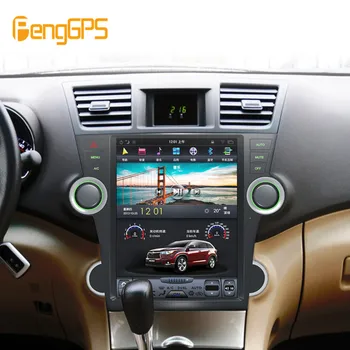 Tesla stilius Android 9.0 PX6 4GB RAM Automobilių GPS Navigacijos Toyota Highlander 2007-2013 galvos vienetas multimedijos Ne DVD grotuvas