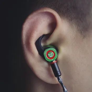 TONEKING Dendroaspis Viridis Žalioji Mamba ausinės Triple Diafragma Fizinio Crossover ausinių Metalo Plokščia Galva Dinaminės ausinės
