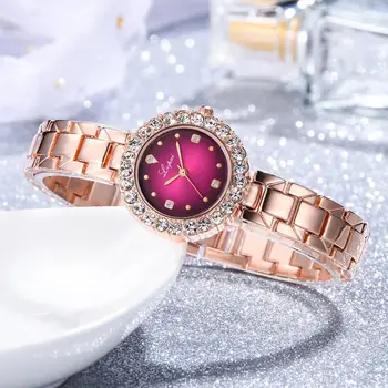 Top Brand Crystal Laikrodžiai Moterims Ponios Laikrodis Moterims Diamond Prabangos Žiūrėti Kvarco Suknelė Laikrodis Hodinky Relojes Para Mujer
