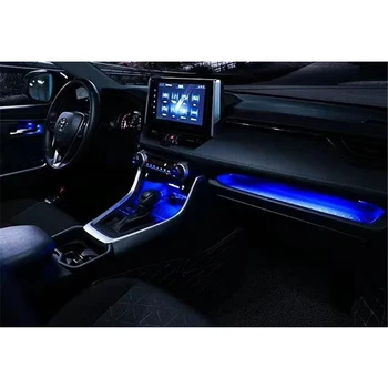 Toyota RAV4 2019 2020 RAV 4 Auto LED Centrinio Valdymo Atmosfera Lengvojo Automobilio Salono Modifikuotos Atmosferos Dekoratyvinės Lempos Mėlyna