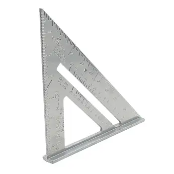 Trikampis Valdovas Matavimo Įrankis Juodo Aliuminio Lydinio Aikštėje Išdėstymas Vadovas Statybinių Stalių, Medienos Apdirbimo