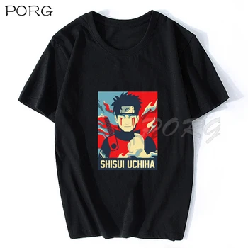 Triukšmingoje Ninja Naruto Uzumaki Medvilnės Vyrų Kietas Japonijos Anime Otaku T-shirt Estetinės Harajuku Streetwear Camisetas Hombre Marškinėliai Vyrams