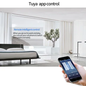 Tuya WIFI Zigbee Elektrinis Užuolaidų Varikliu,smart home gyvenimą programą remote control/balso kontrolė suderinama alexa 