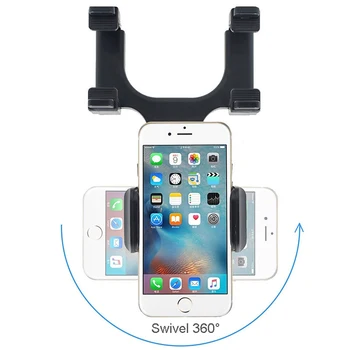 Universalus Automobilinis Telefono Laikiklis 360 Laipsnių Apple iPhone Samsung GPS Išmaniojo telefono Stovas, Automobilio galinio vaizdo Veidrodėlio Tvirtinimą Telefono Turėtojas