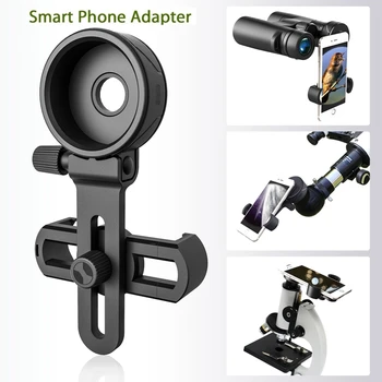Universalus Smart Mobilųjį Telefoną Adapteris Įrašą Mount Žiūronų Monokuliariniai Spotting scope Teleskopo pagalbos Telefono Okuliaro D: 38.5-43mm