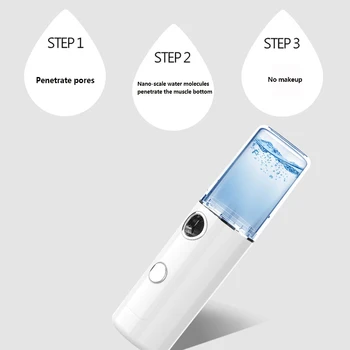 USB Mini Nano Veido garintuvas, Oro Drėkintuvai Įkrovimo Veido Inhaliatoriaus SPA Veido drabužis Garlaivis Grožio Odos Įrankiai