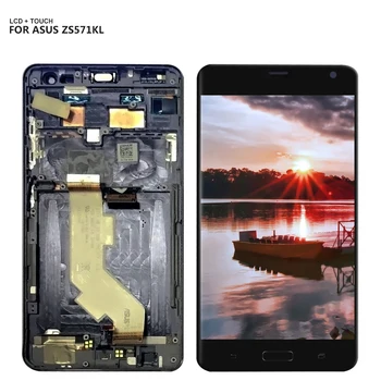 Už Asus ZenFone AR ZS571KL LCD Ekranas Jutiklinis Ekranas skaitmeninis keitiklis Jutiklis skydų Surinkimo + Rėmelį
