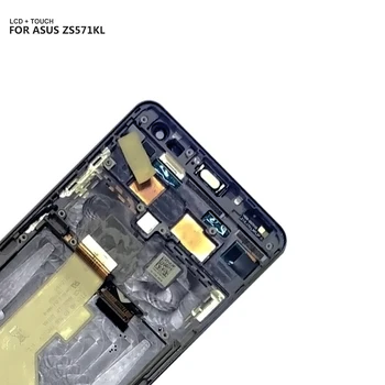 Už Asus ZenFone AR ZS571KL LCD Ekranas Jutiklinis Ekranas skaitmeninis keitiklis Jutiklis skydų Surinkimo + Rėmelį