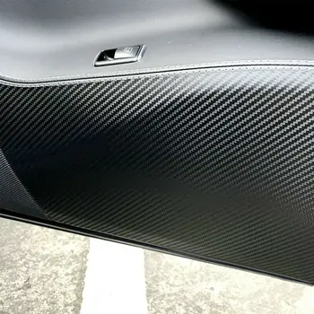 Už Tesla Model 3 2017-2020 Anglies Pluošto PU Pusės Durys Anti-kick Be logotipo 4pcs