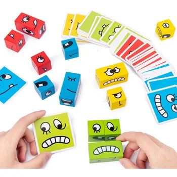 Vaikams, Mediniai Išraiška Glumina Magic Cube Blokai Ikimokyklinio Mokymo Žvalgybos Montessori Rungtynės Dėlionės, Žaislų, Dovanų