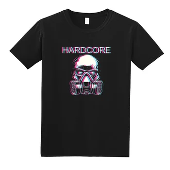 Vaporwave Neon Kaukolė Techno Hipster T Shirts Estetinės Kaukolė Akvarelės Vaivorykštė Kosmoso Kaukolė Juokinga Marškinėlius Vyrams Camisa