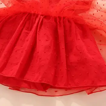 Vasaros naujagimiui suknelė princesė stiliaus raudona balta medvilnės nėriniai kūdikių suknelė vestuvių krikšto kūdikių drabužiai kūdikio gimtadienio
