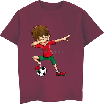 Vasaros Naujovė Animacinių Filmų Marškinėliai Soccers Marškinėliai Berniukams, Tepdami Marokas Vėliavos Dovanos Filmo Marškinėliai Medvilnės Tees Viršūnes Harajuku