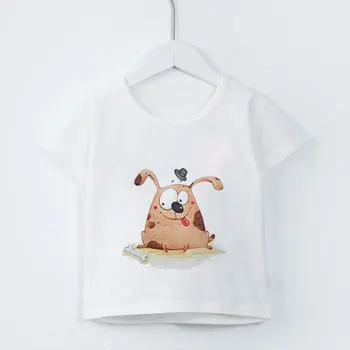 Vasaros Vaikų Berniukų Marškinėliai Dramblys Triušiai Panda Print trumpomis Rankovėmis Kūdikiui Mergaičių marškinėliai Mielas Vaikų marškinėliai Juokinga Tee Viršūnes Berniukas