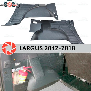 Vidinis pamušalas ratų arkų už Lada Largus 2012-2018 apsaugoti kilimą kamieno priedai, apsaugos automobilių stilius