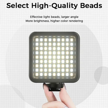 VIJIM VL81 Dual Spalvos Temperatūra Mini LED Užpildyti Šviesos 3200k-5600K Vlog Vaizdo, Šviesos, šviesos srautą galima reguliuoti Lauko Apšvietimo Fotografija