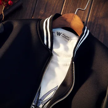 Vyras nauji paltai odos tiekėjas paprasta juoda ir balta trumpas stilingas vyrų striukė(Azijos dydis M-5XL)