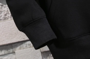 Vyriški Hoodies Rudenį Puloveris negabaritinių marškinėlius streetwear lounge moterims dėvėti Žiemą Vilnos Linijinės storas šiltas vaikų Outwear