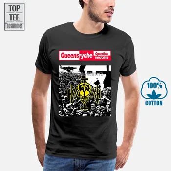 Vyrų Marškinėliai Queensryche Operacija Mindcrime Progressive Metalo Savatage Naujas Black T-Shirt Suvenyrinius Marškinėlius Moterims