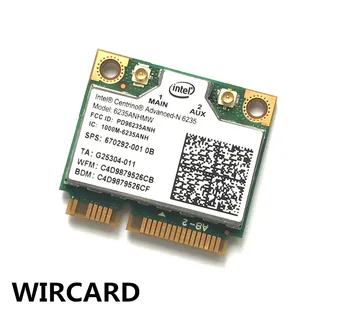 WIRCARD Laptopo belaidžio lan tinklo korta Intel Centrino Išplėstinė-N 6235 6235ANHMW 300 Mbps WIFI kortelę 