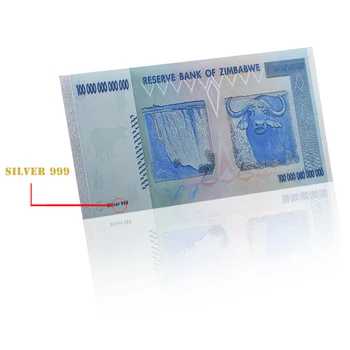 WR Originalus Aukso Banknotų 100 Trilijonų Zimbabvės Dolerių Aukso Baras Replika Monetų Padirbtų Pinigų Doleris Aukso Kopijuoti Monetų Kolekcionieriams