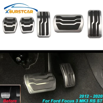 Xburstcar Už Ford Focus 3 MK3 RS ST 2012 - 2020 m. Automobilių Nerūdijančio Plieno Automobilio Kuro Dujų Pedalas Stabdžių Pedalai Padengti Dalys, Priedai