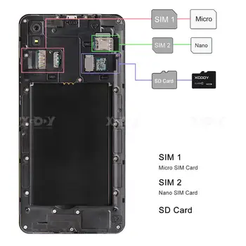 XGODY S20LITE 3G Išmanųjį telefoną, 1GB RAM, 8 GB ROM 5.5