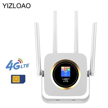 YIZLOAO 4G Lte Maršrutizatorių Sim MEZON 4G Modemas Mobile Hotspot Belaidžio Plačiajuosčio ryšio Wifi 4 Wifi Antena su 3000mAh Baterija