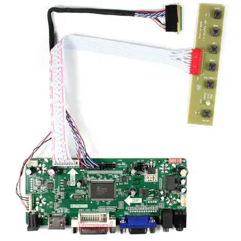 Yqwsyxl Kontrolės Valdyba Stebėti Rinkinys LP156WHU-TLAA HDMI+DVI+VGA LCD LED ekrano Valdiklio plokštės Tvarkyklės