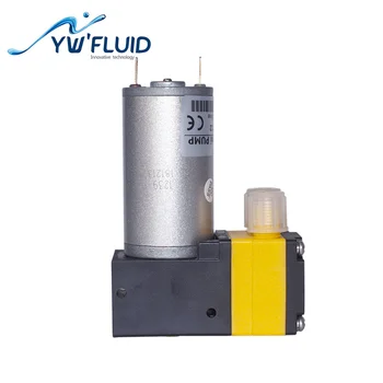 YWfluid 24/12V cheminis atsparumas mini Diafragma siurblys su dc variklis, naudojamas Kraujo Spaudimo Moniors YW05-DC su PTFE