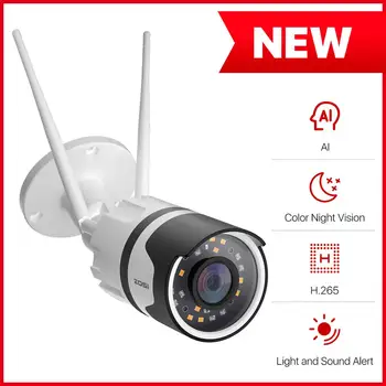 ZOSI 2MP HD 1080P Belaidės IP WiFi vaizdo Kamera CCTV Saugumo Lauko Vaizdo Stebėjimo Dviejų krypčių Garso Namų Vandeniui Naktinio Matymo