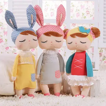 Įdaryti Angela Pliušinis Miego Mergina Bunny Triušiai Baby Doll Žaislas Vaikams Dovanų Vaikai, Kaip Partneris, Nuraminti, Vaikai Miega Lėlės