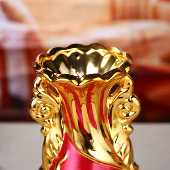 Šiaurės stiliaus keramikos aukso vaza kūrybos kambarį vazos, dekoracijos, dekoracija TV spintelės, valgomasis stalas apdailos vaza