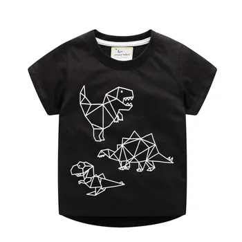 Šokinėja metrų Vaikų Medvilnės T marškinėliai Vasarą Cartoon Berniukų, Mergaičių Tees Naują Atvykimo 2020 Vaikai Viršūnes Gyvūnų Spausdinti Berniukų T shirts