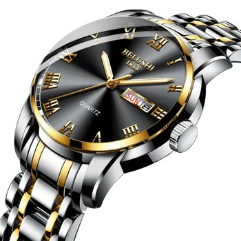 Šviesos Laikrodžiai Vyrų Mados Žiūrėti 2020 Prabangus Nerūdijančio Plieno Juosta Reloj Laikrodis Verslo Laikrodis Atsparus Vandeniui Relogio Masculino