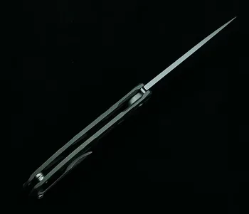 Žalioji erškėčių F95 sulankstomas peilis D2 peiliukų titano lydinio rankena lauko kempingas medžioklės kišenėje virtuvinis peilis vaisių peilis EDC įrankis