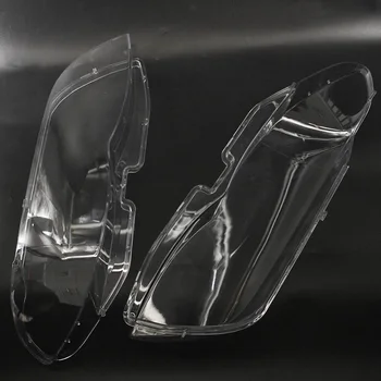 Žibintų Stiklai priekinis žibintas Objektyvo Dangtelį iš Plastiko pakaitalas BMW X5 E53 Teisę+Kairėje 2004-2006 m.