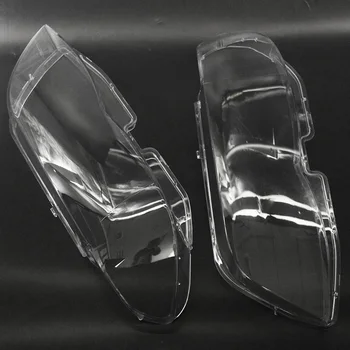 Žibintų Stiklai priekinis žibintas Objektyvo Dangtelį iš Plastiko pakaitalas BMW X5 E53 Teisę+Kairėje 2004-2006 m.